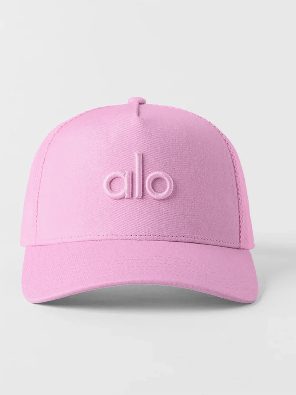 Alo District Trucker Hat Candy Heart Pink NWT